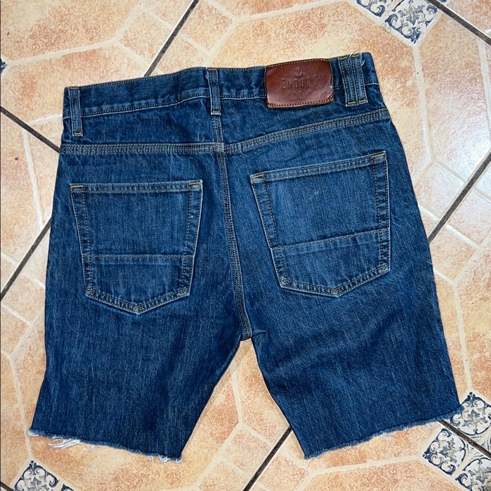 Iron & Resin Blue Jean Shorts